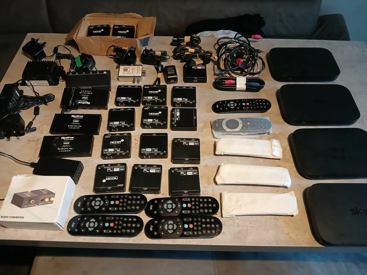 Sky Q mini boxes & cat 5/6 converters - Image 1