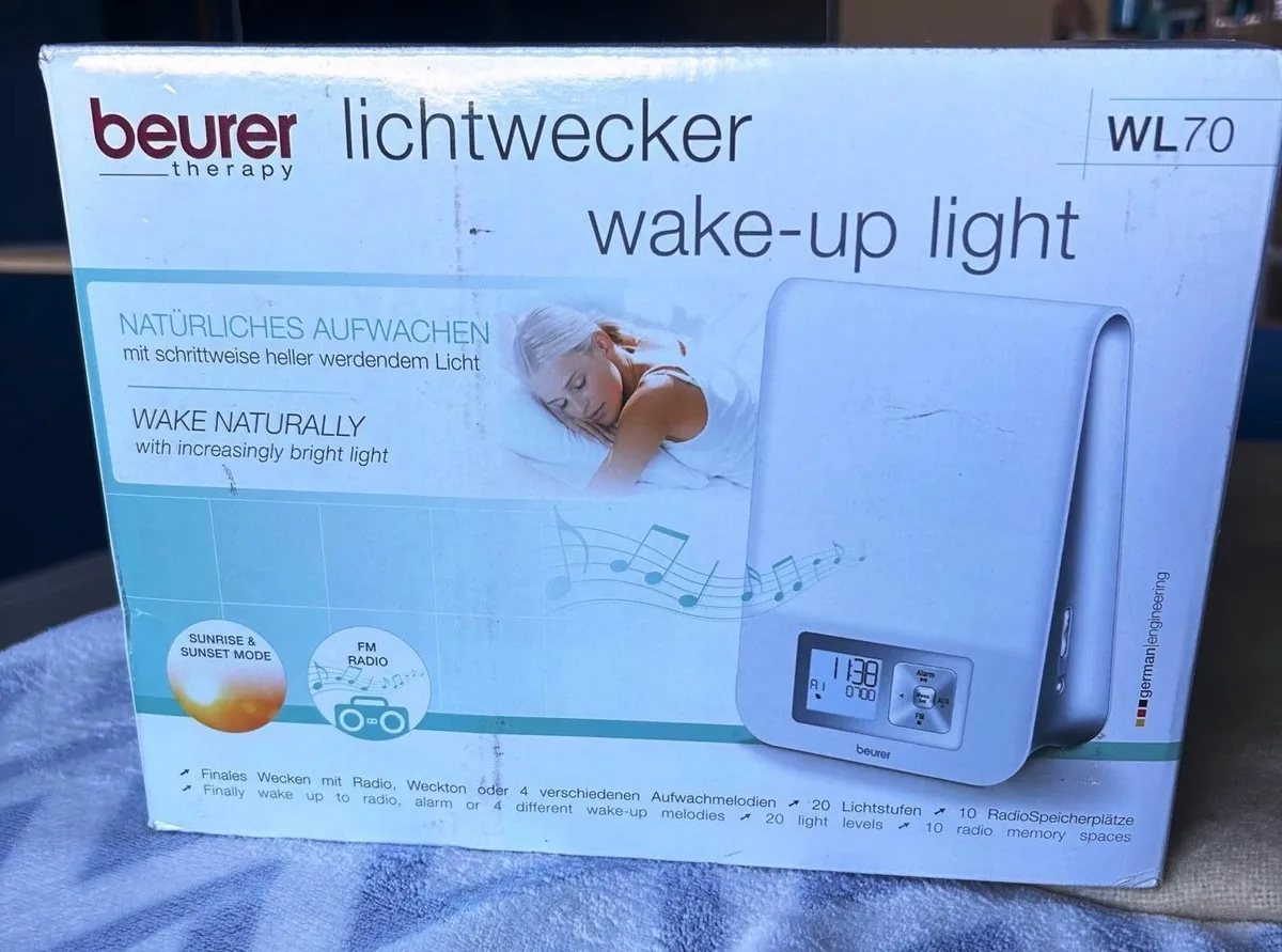 Wake Up Sunrise Light Therapy & Alarm Clock NEW - Image 1