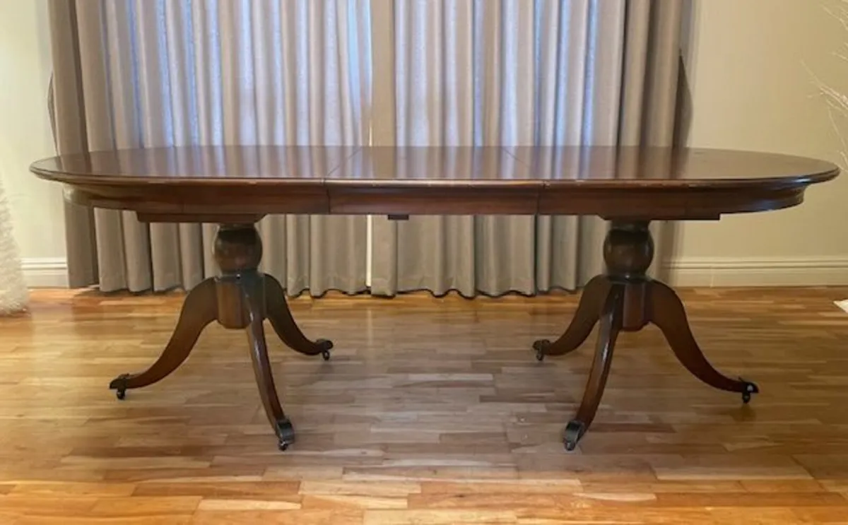 Mahogany Dining Table & 6 Chairs - Image 2