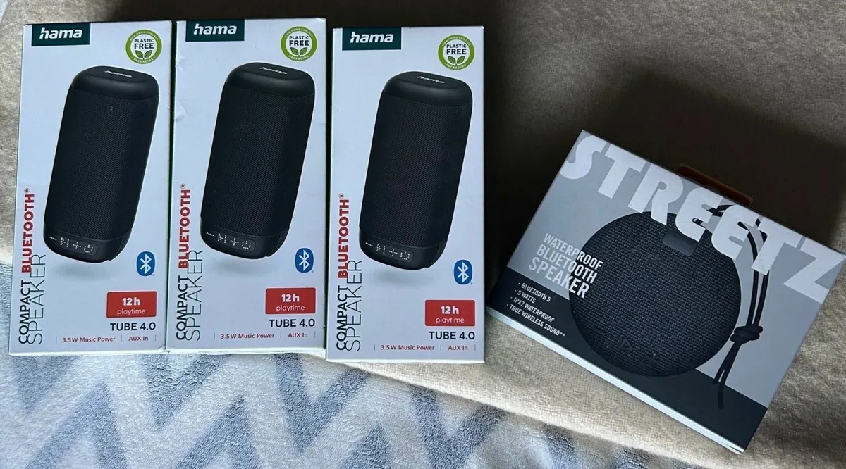 Selection of NEW Bluetooth Speakers (4) - Image 1