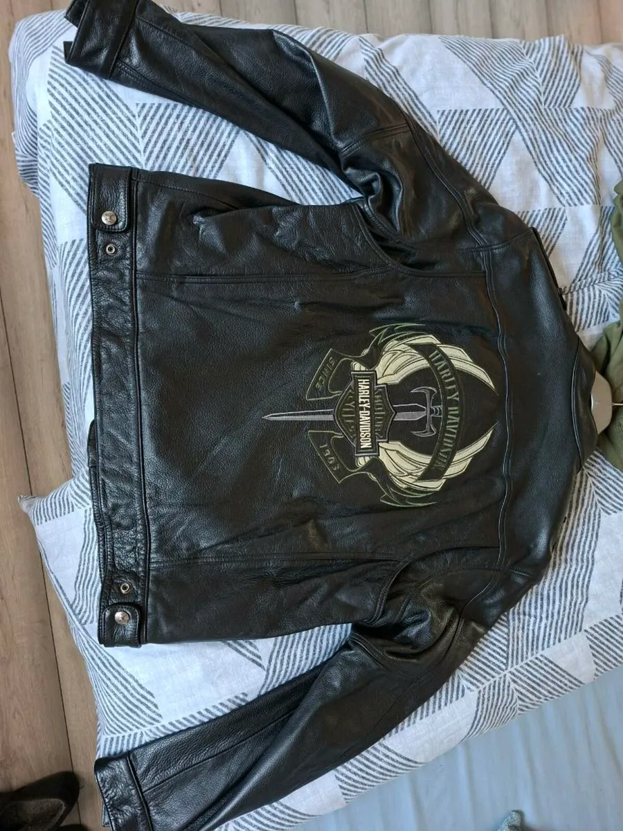 Harley davidson leather jacket XL - Image 4