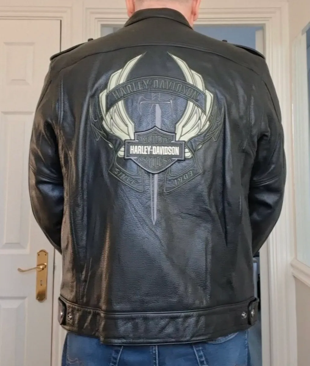 Harley davidson leather jacket XL - Image 2