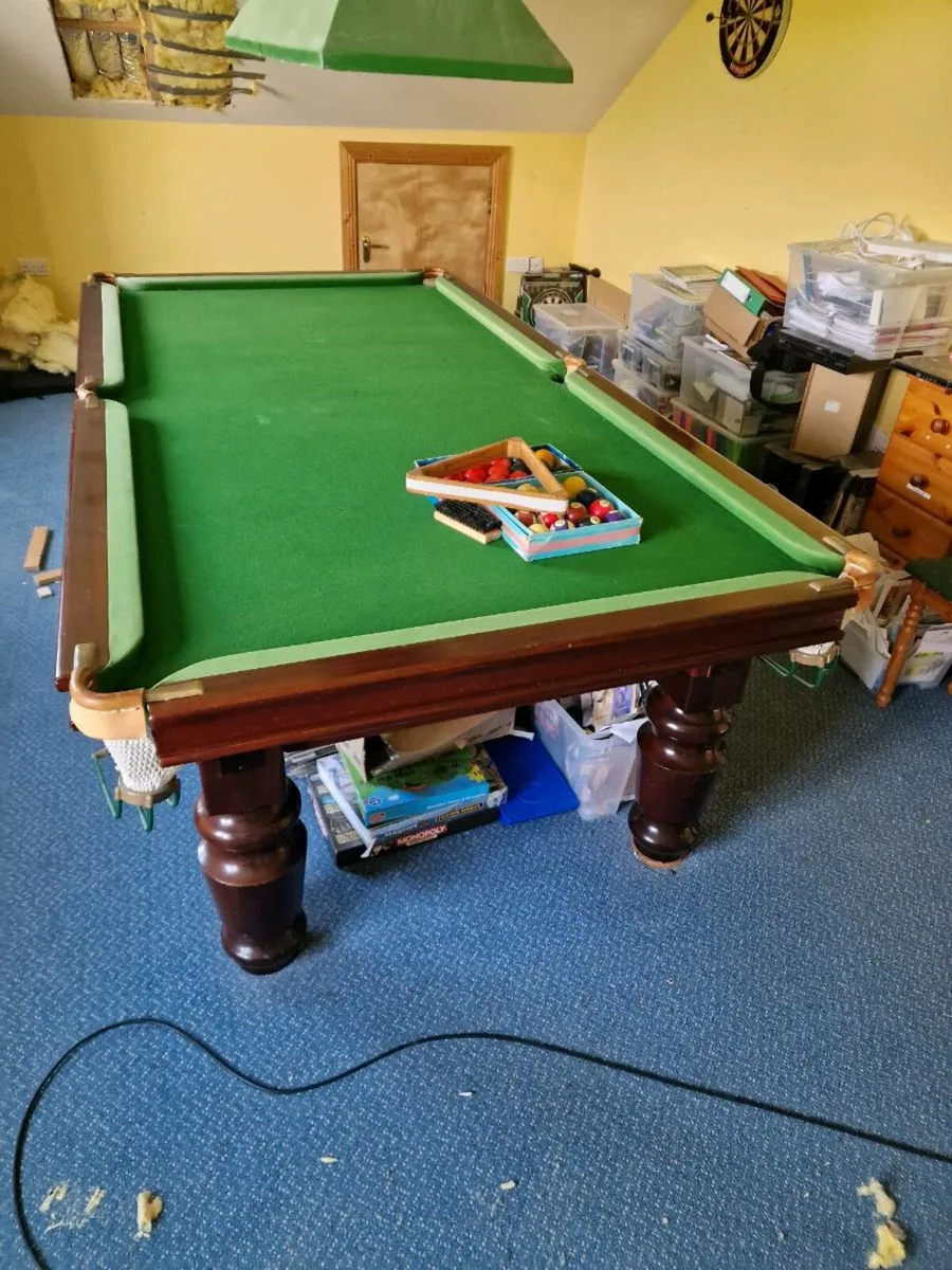 8x4 snooker table - Image 1