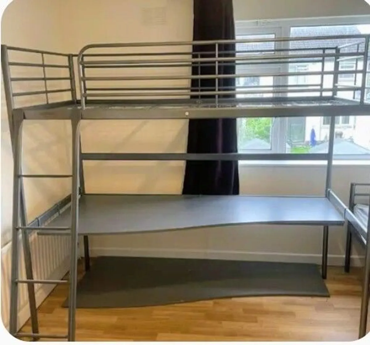 High sleeper bed with large desk - Image 1