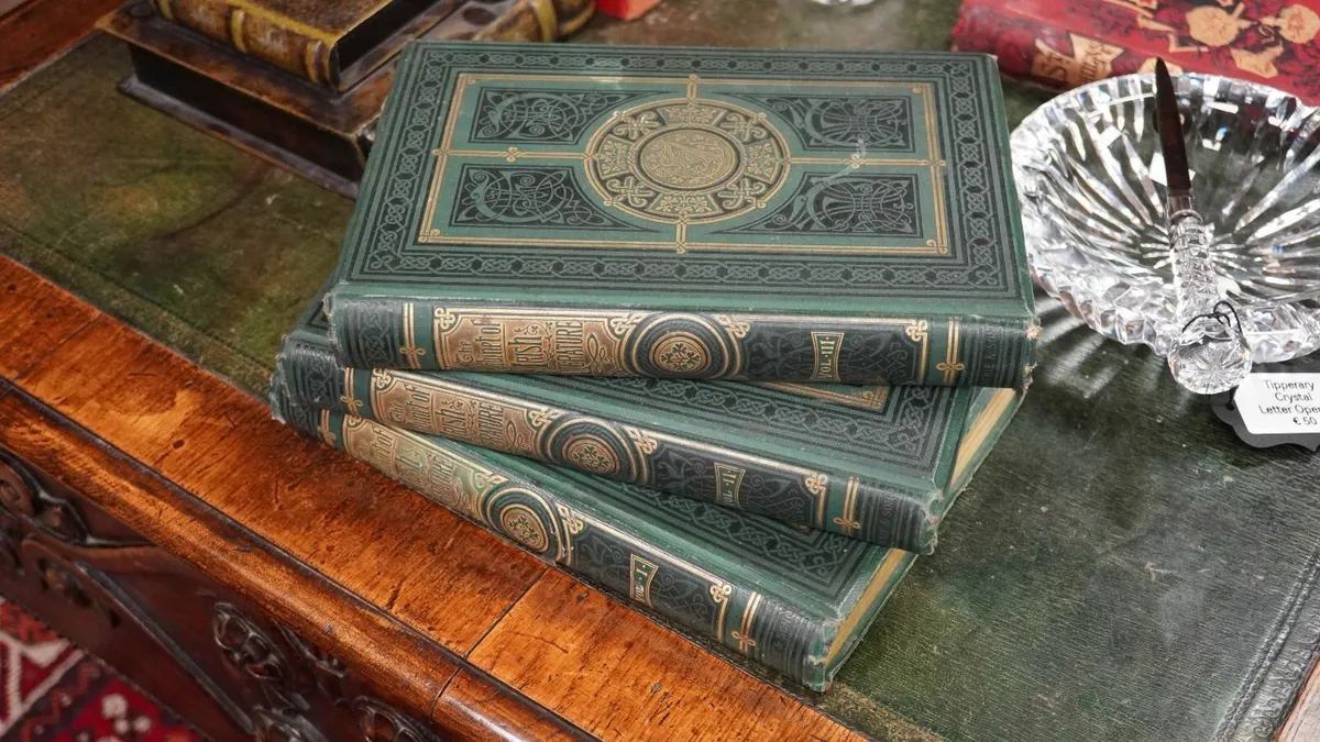 Set of 3 Antique Books: The Cabinet of Irish Liter - Image 1