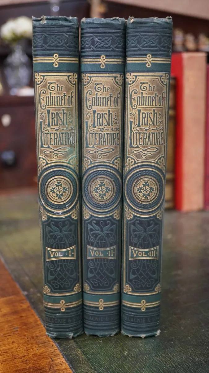 Set of 3 Antique Books: The Cabinet of Irish Liter - Image 4