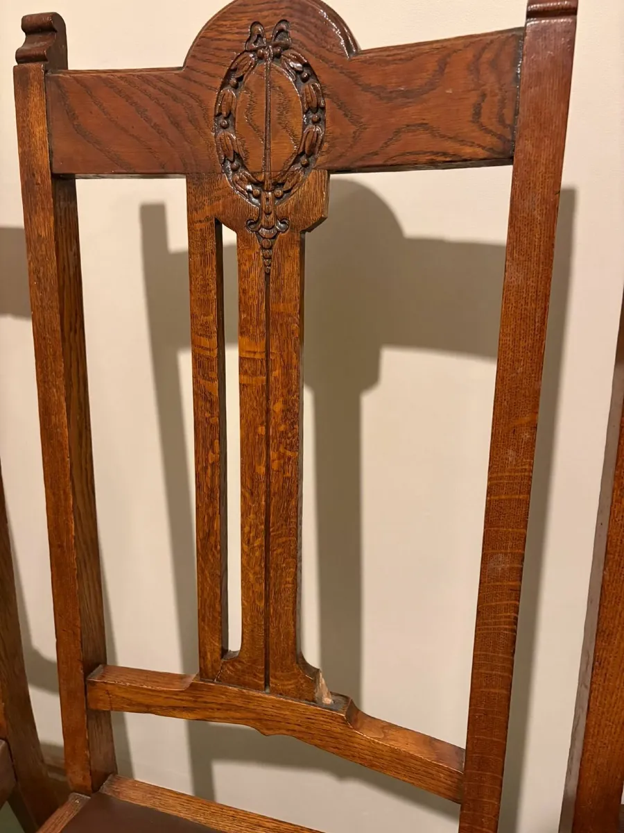 4 Antique chairs - Image 3