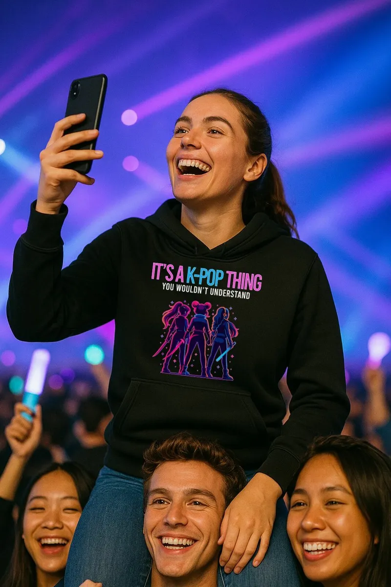 Kpop Hoodie Womens  – “It’s a K-Pop Thing” – Bra - Image 2