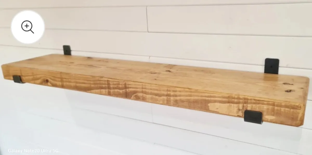 Custom Made Solid Wood Shelf - Image 2