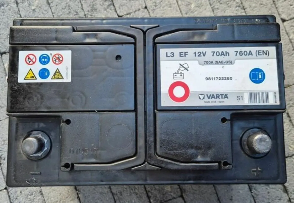 Varta Car battery 12V, 70Ah, 760A. - Image 1