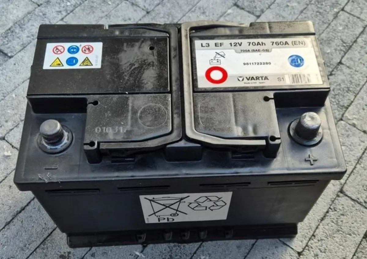 Varta Car battery 12V, 70Ah, 760A. - Image 3