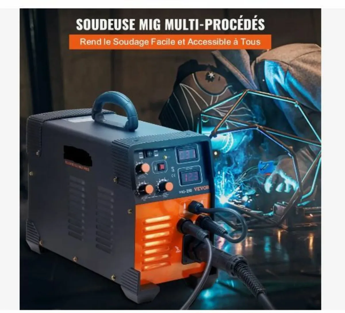 MIG Welder 250 Amp MIG TIG Arc Welder 3 in 1 - Image 3