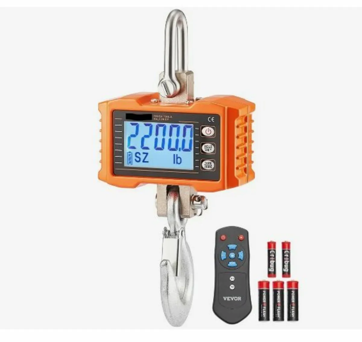 Digital Crane Scale, 2200 lbs/1000 kg - Image 3