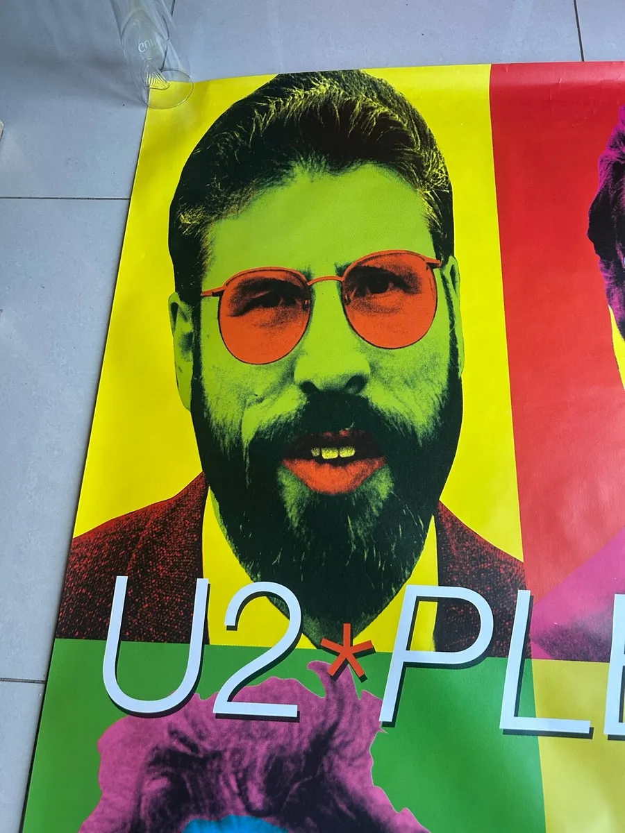 1997 vintage U2 bus shelter poster huge / rare - Image 2