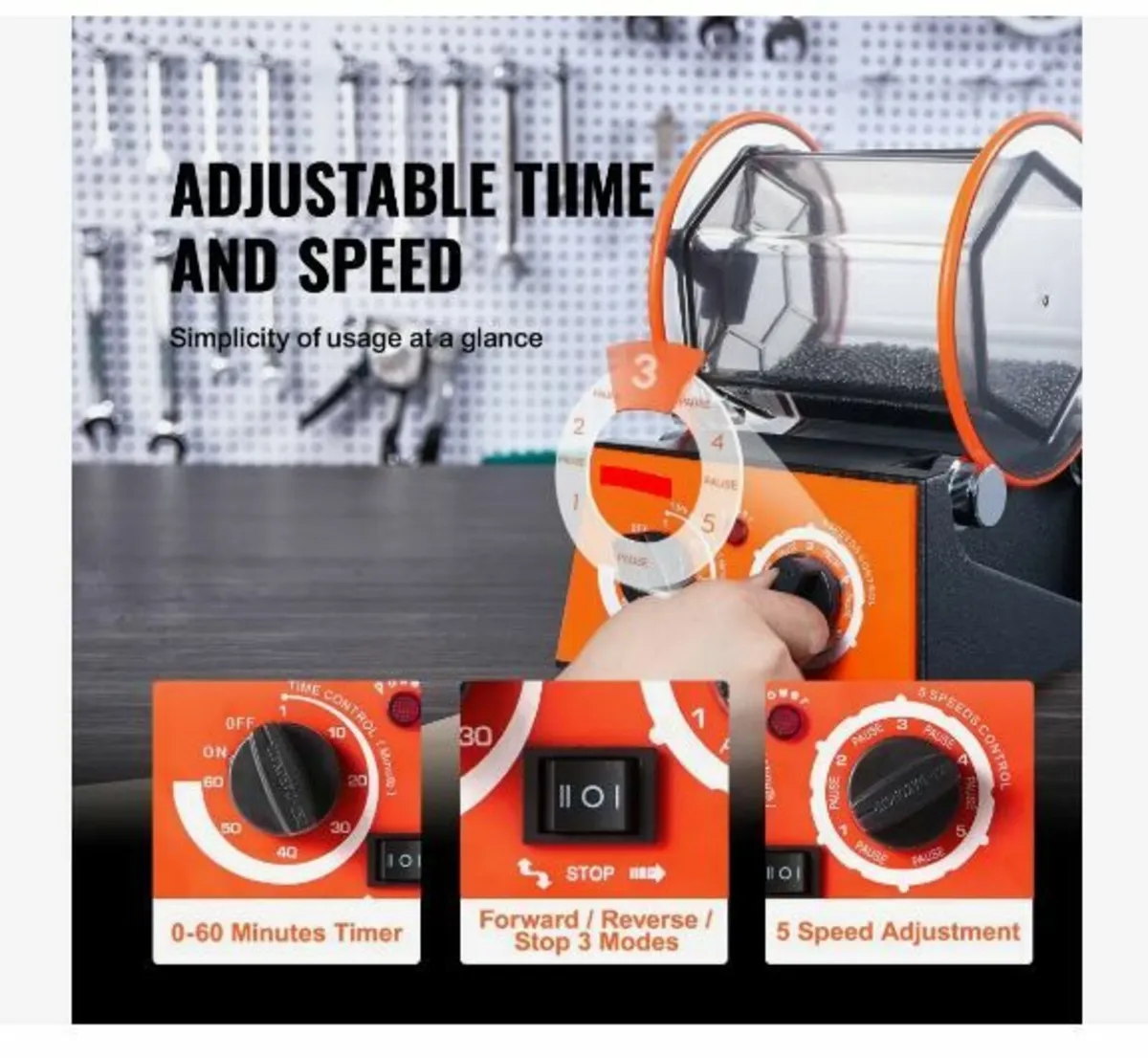 3kg Rotary Tumbler Surface Polisher Jewelry Polish - Image 4