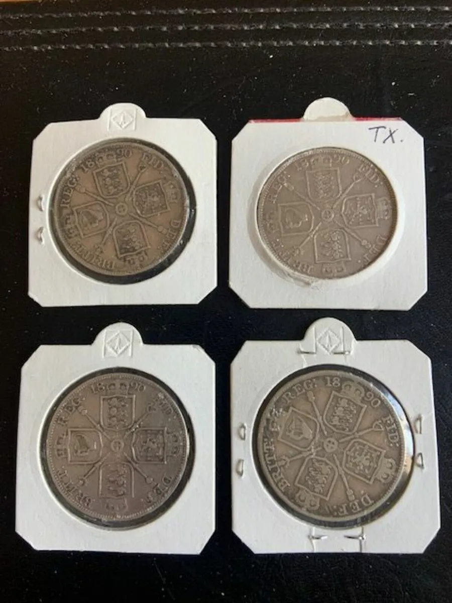 Queen Victoria Double Florin - Various Prices - Image 3