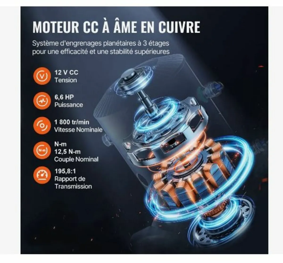 Electric Winch Truck 6123.5 kg Synthetic Rope - Image 2