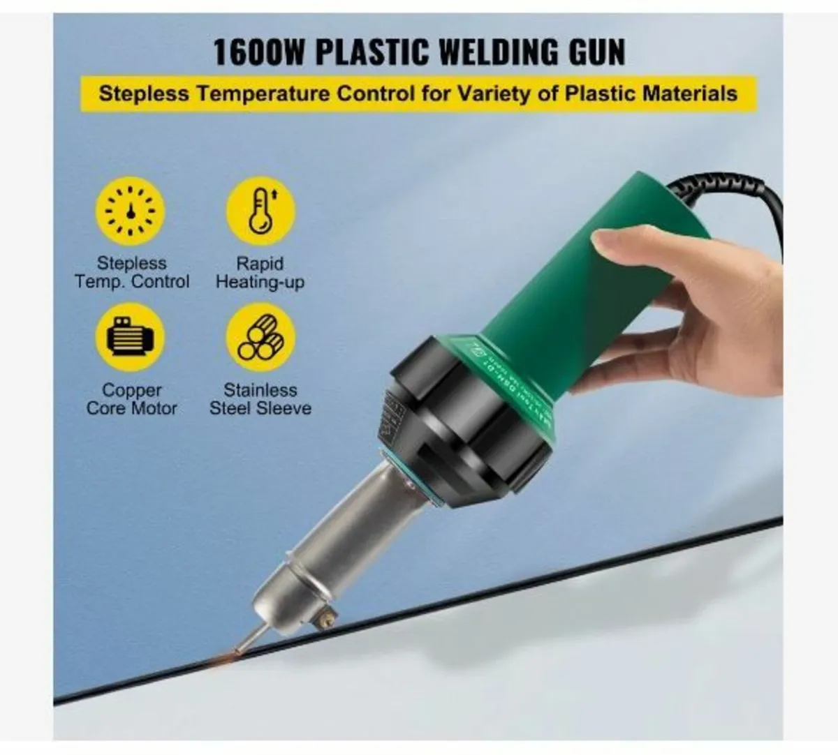 Roofing Welder, 8 Pcs PVC Welding Gun - Image 3