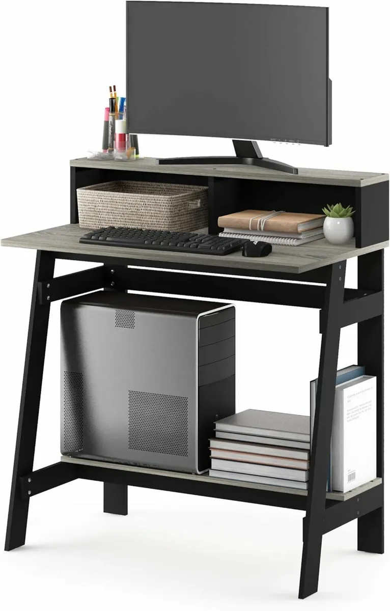 Computer Study Desk, Writing Desk Black table 80cm - Image 3