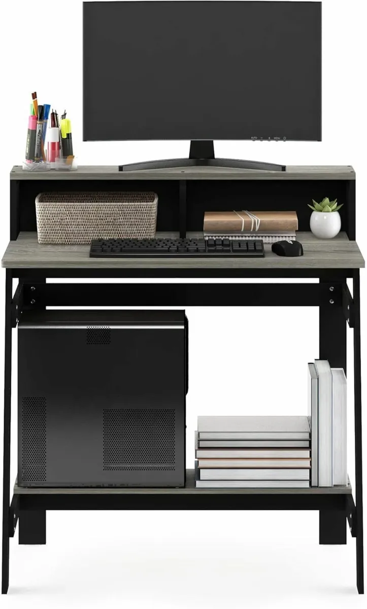Computer Study Desk, Writing Desk Black table 80cm - Image 4