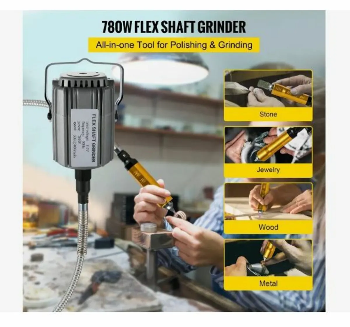 Flex Shaft Grinder 780W Rotary Tool - Image 3