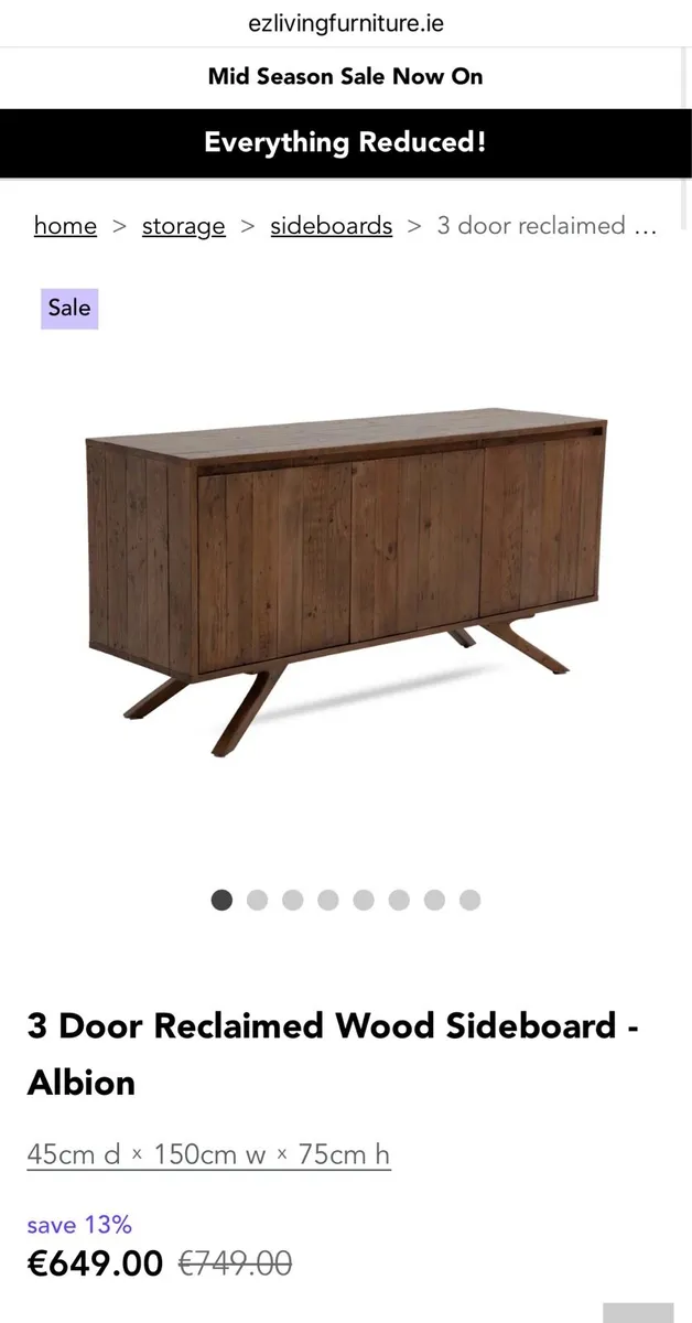 Walnut sideboard - Image 3