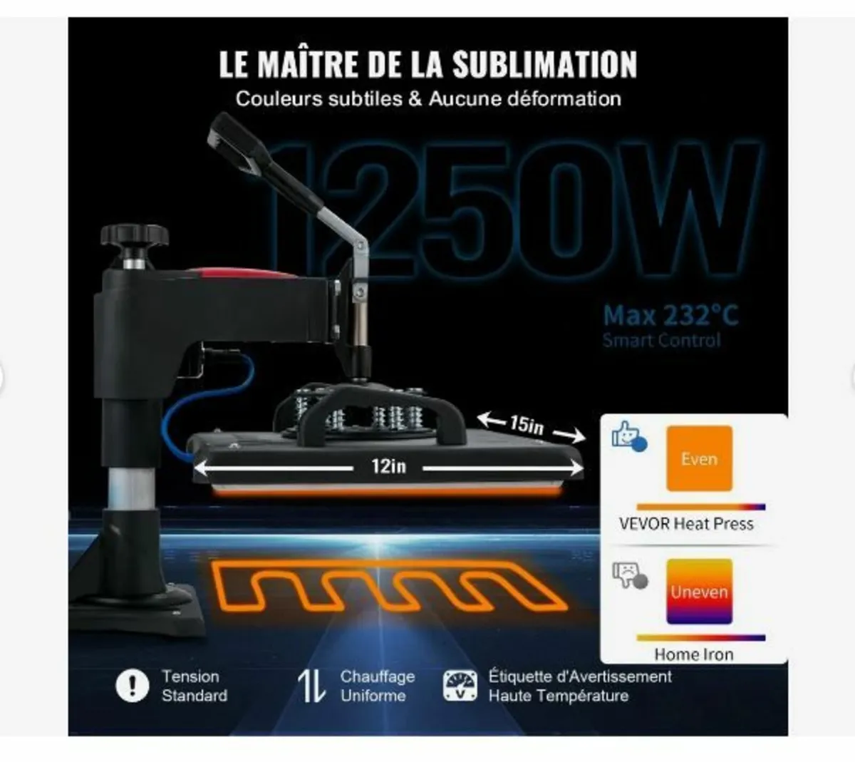 Heat Press, 5 in 1 Heat Press Machine - Image 3