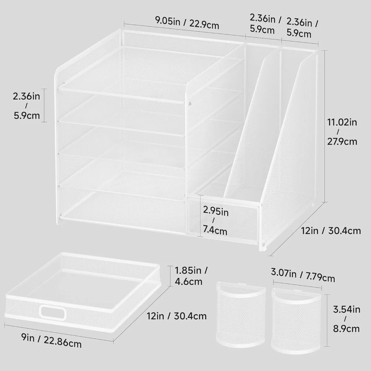 Desk Organiser File 5 Tier Desk Tidy Organiser - Image 4