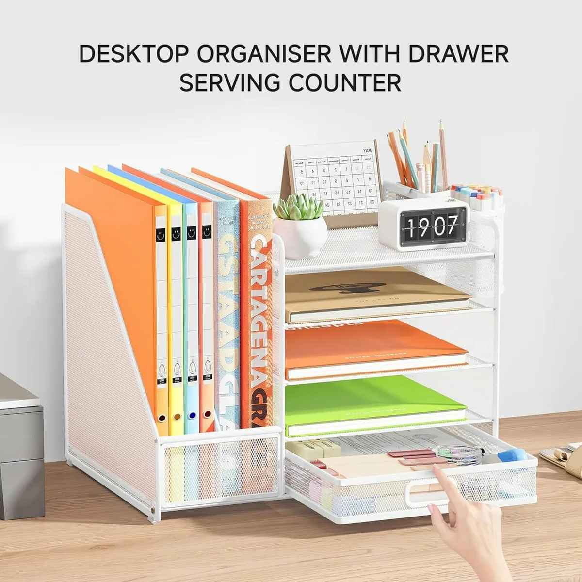 Desk Organiser File 5 Tier Desk Tidy Organiser - Image 2