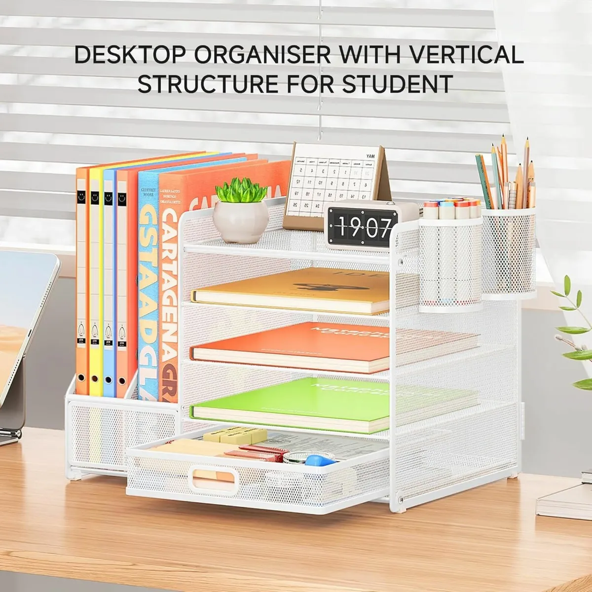 Desk Organiser File 5 Tier Desk Tidy Organiser - Image 1