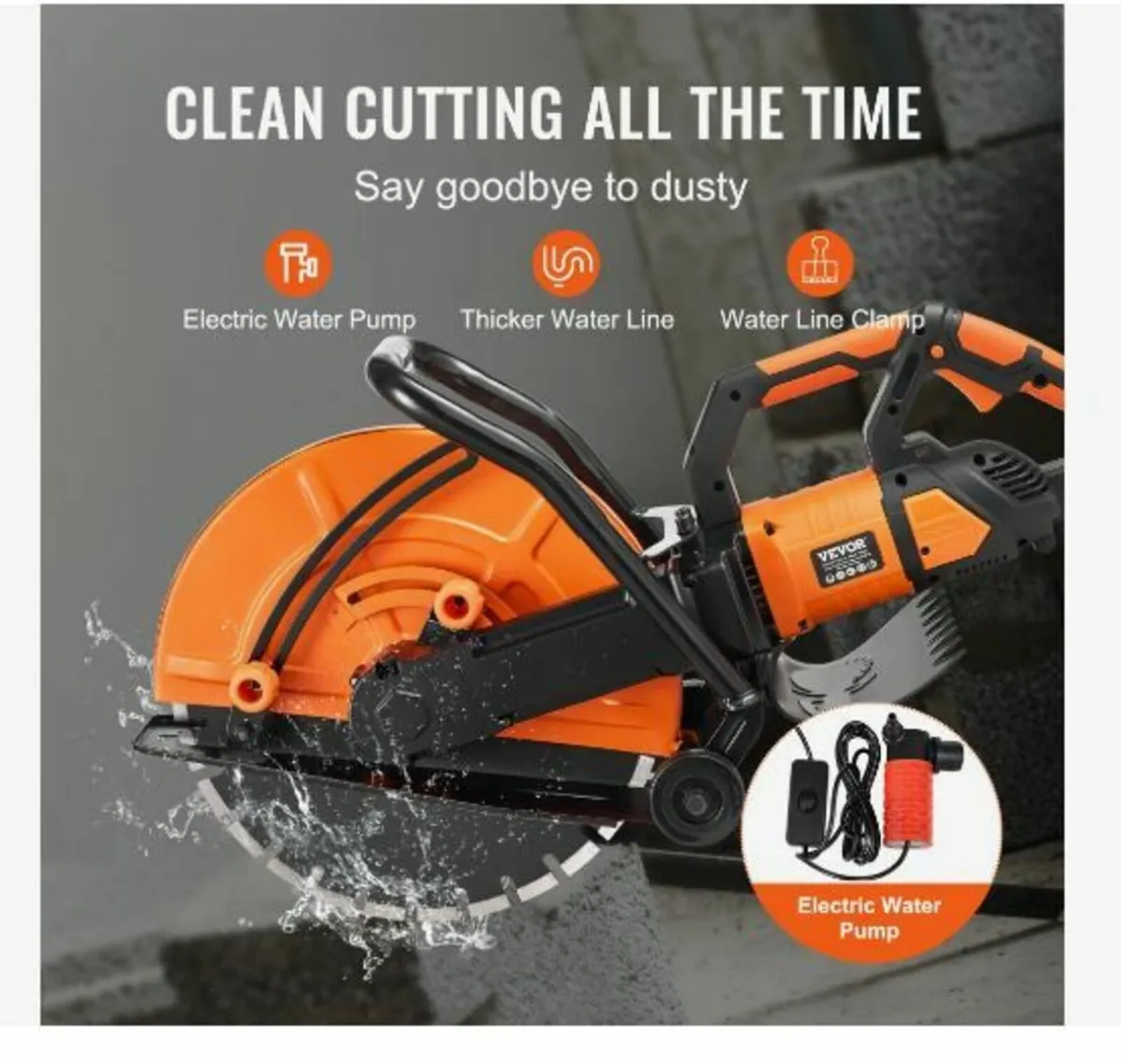 16"/40.6 cm Electric Concrete Saw - Image 4