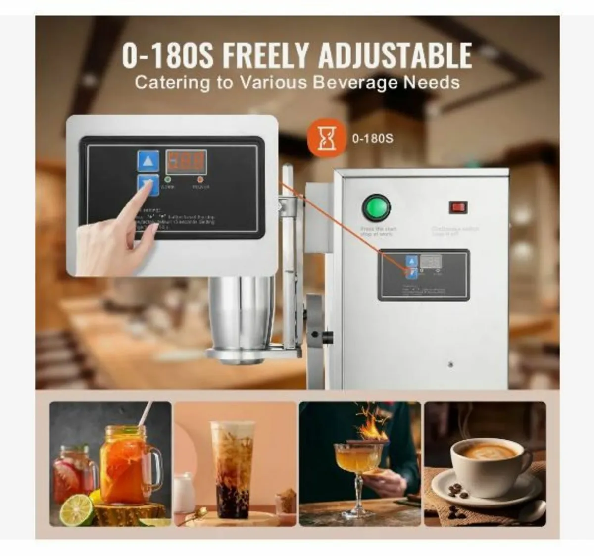 Milkshake Maker Machine, 120W Commercial - Image 2