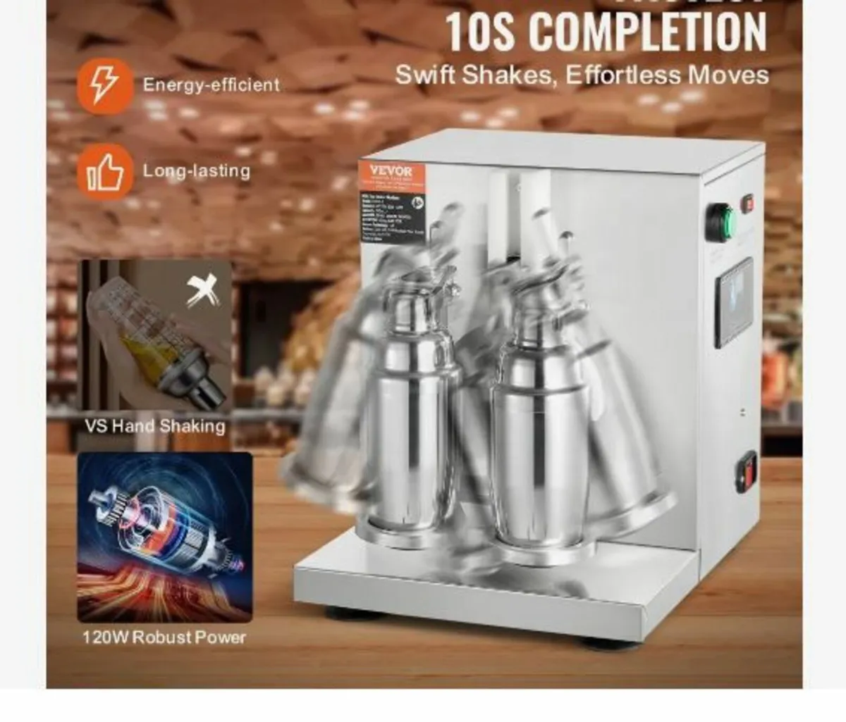Milkshake Maker Machine, 120W Commercial - Image 3