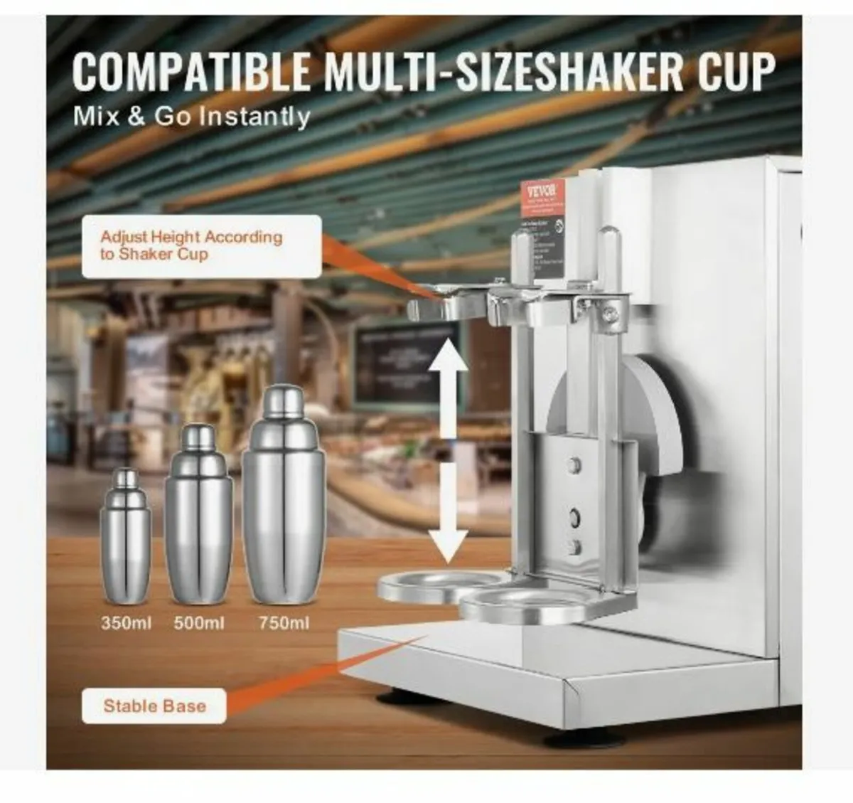 Milkshake Maker Machine, 120W Commercial - Image 4