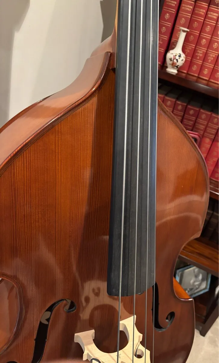 Double bass 3/4 size with stand and soft case - Image 3