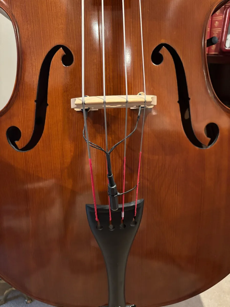 Double bass 3/4 size with stand and soft case - Image 4