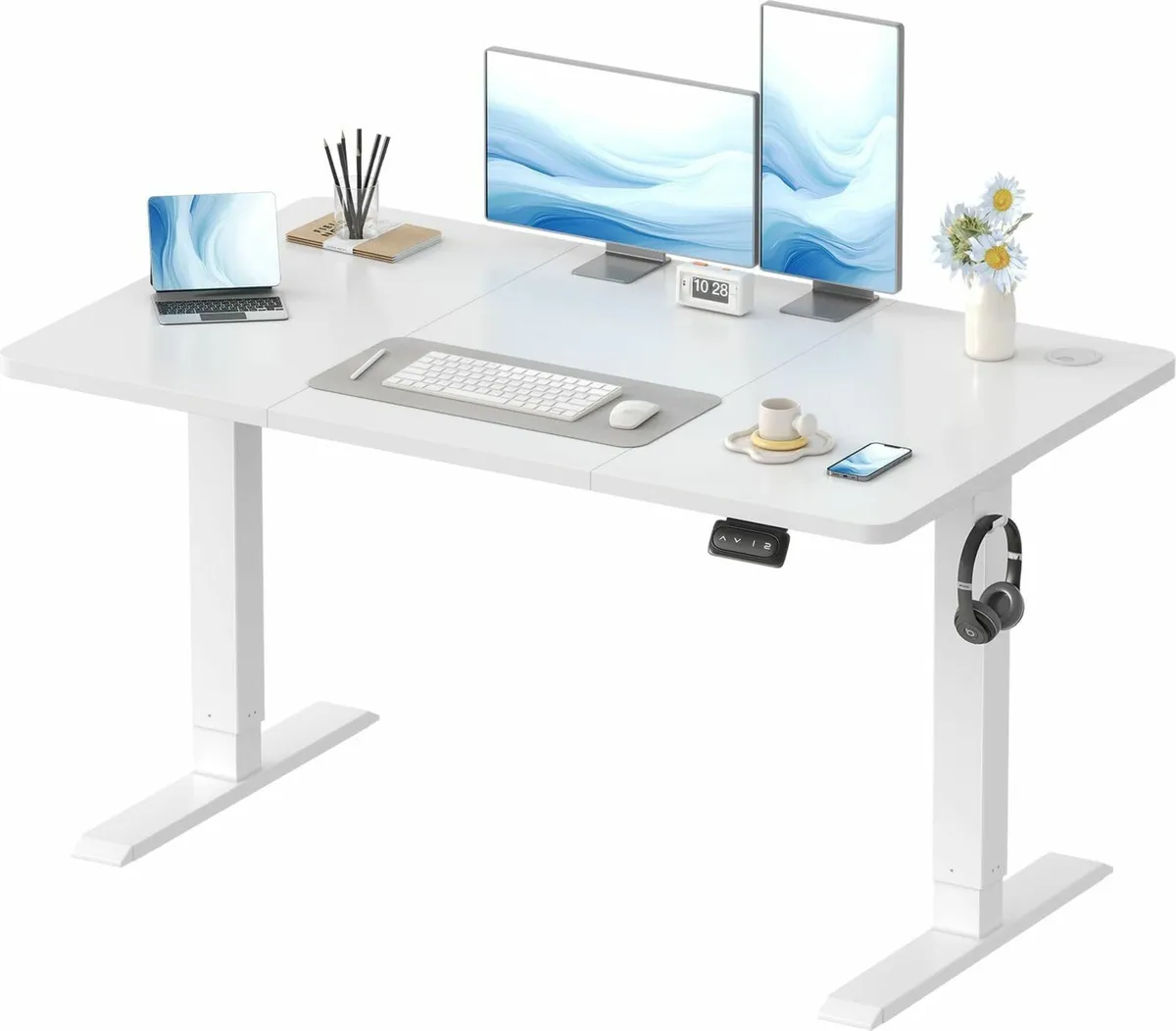 Electric Standing Office Desk 120x60cm Table - Image 1