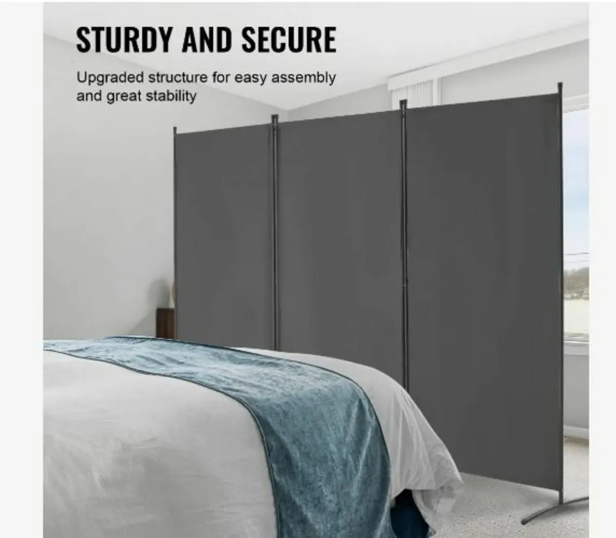 Room Divider, 3 Panels Room Divider - Image 4