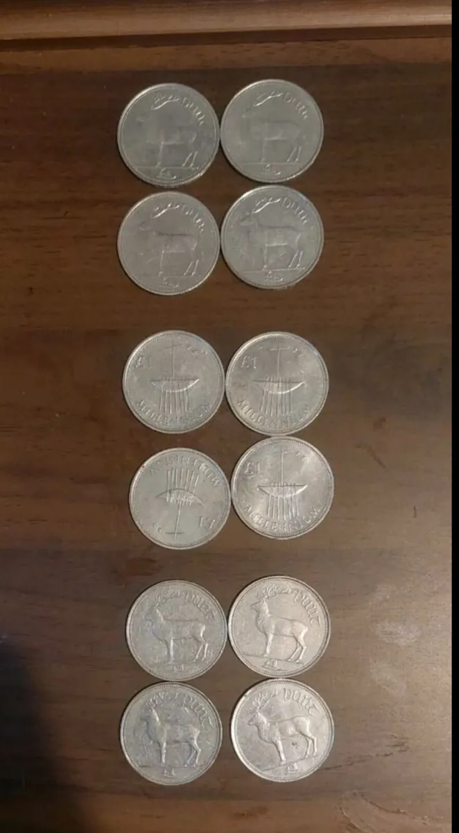 Mixed Collection of Genuine Irish Pre-Euro Coins ( - Image 1