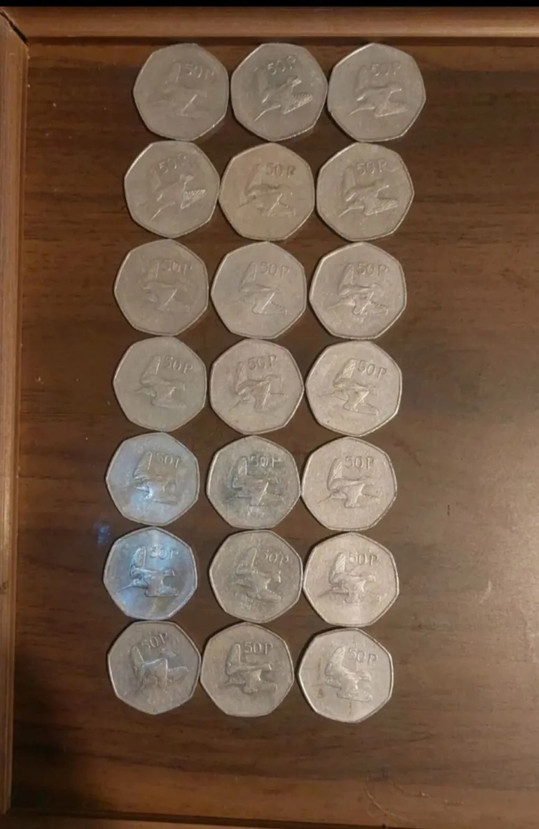 Mixed Collection of Genuine Irish Pre-Euro Coins ( - Image 3