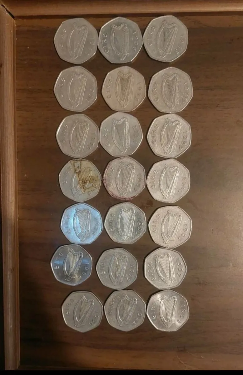 Mixed Collection of Genuine Irish Pre-Euro Coins ( - Image 4