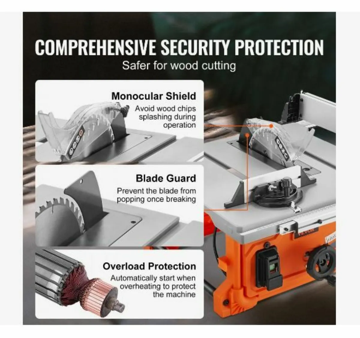 1800 W Table Saw Electric Cutting Machine - Image 4