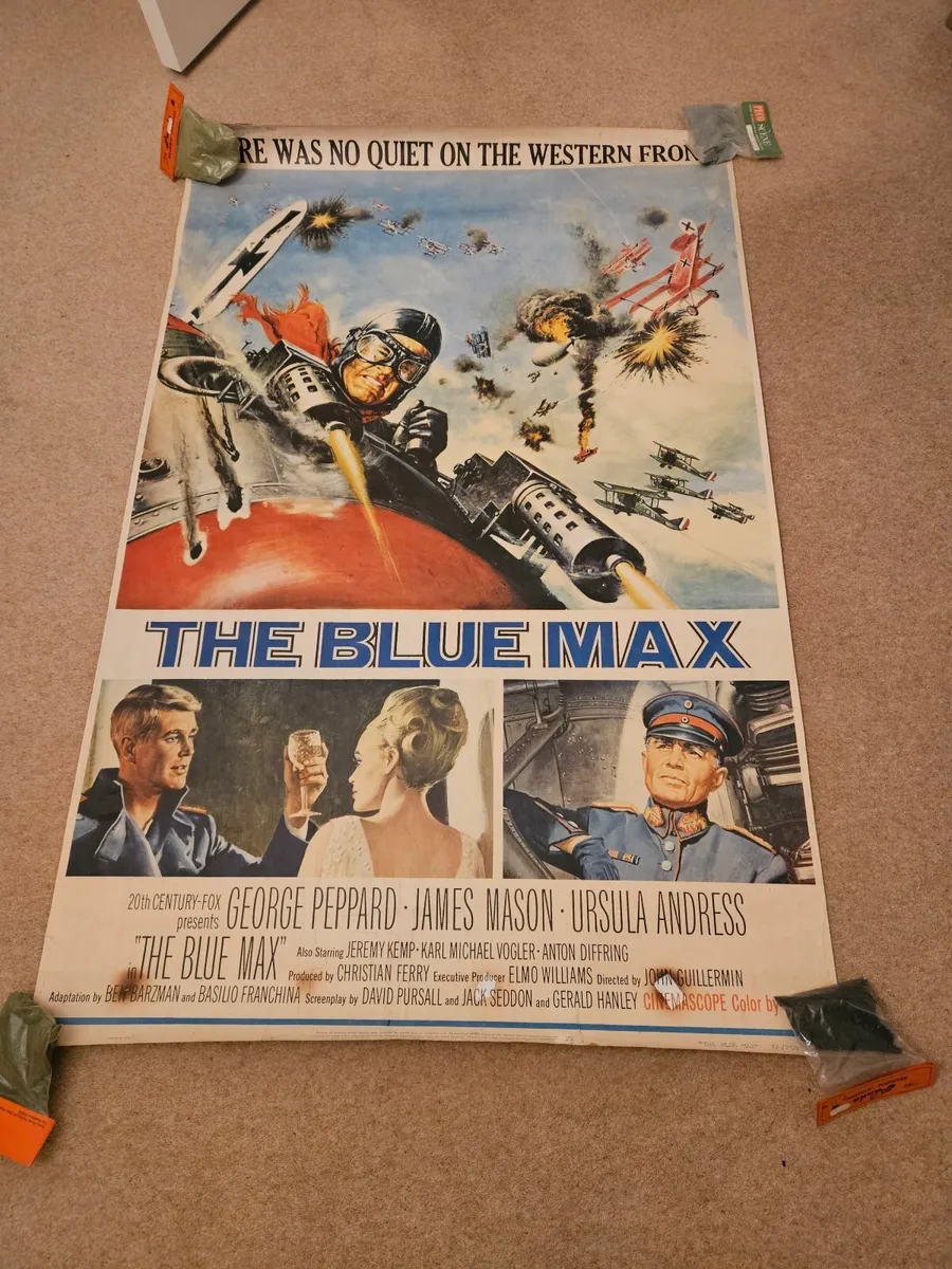 Vintage The Blue Max Cinema Poster - Image 1