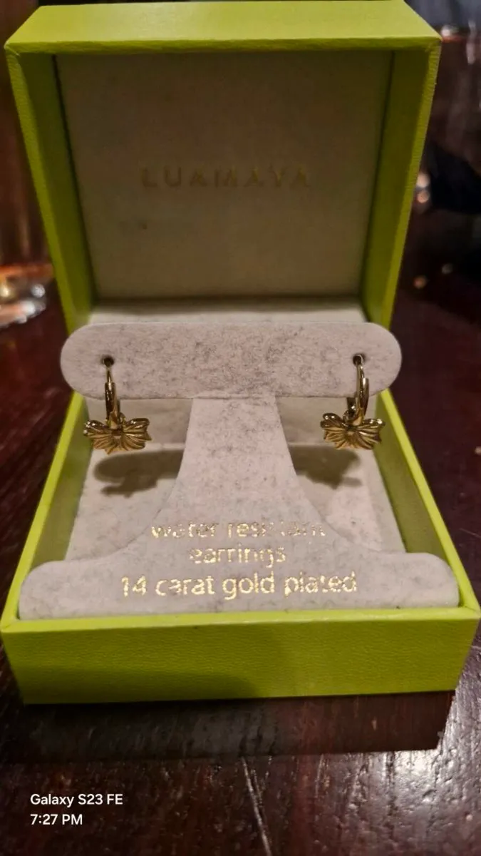 Lumaya 14 carat gold plated earings - Image 2