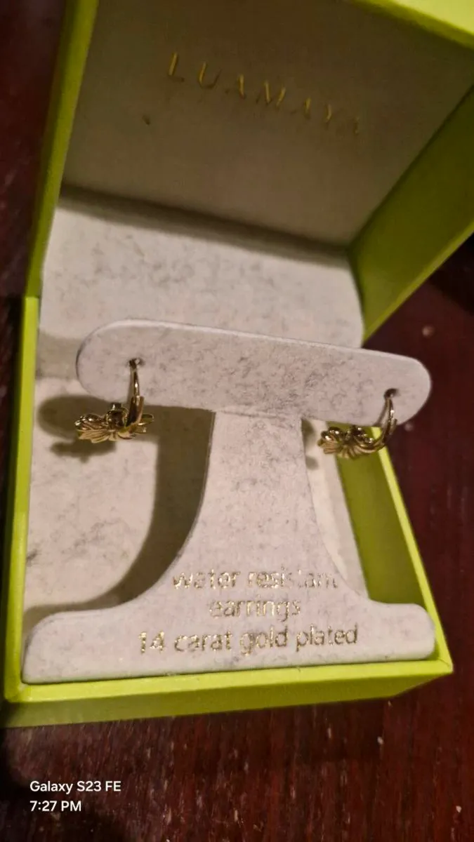 Lumaya 14 carat gold plated earings - Image 3