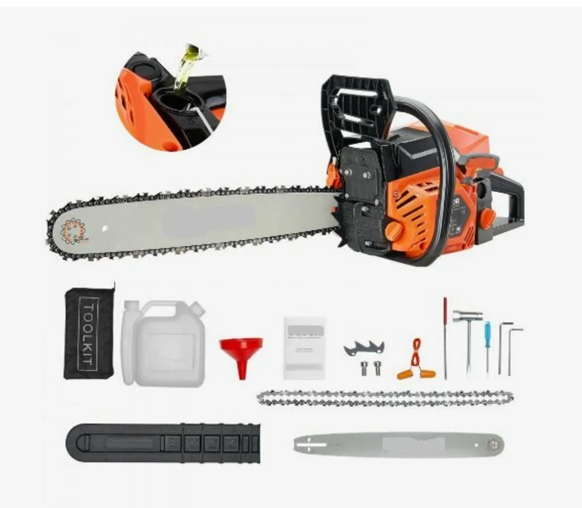 58 cc Gas Chainsaw, 20 inch Gas Powered - Image 1
