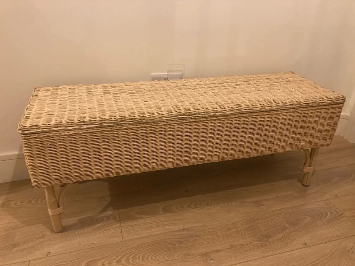 IKEA Wicker Storage Bench Like New