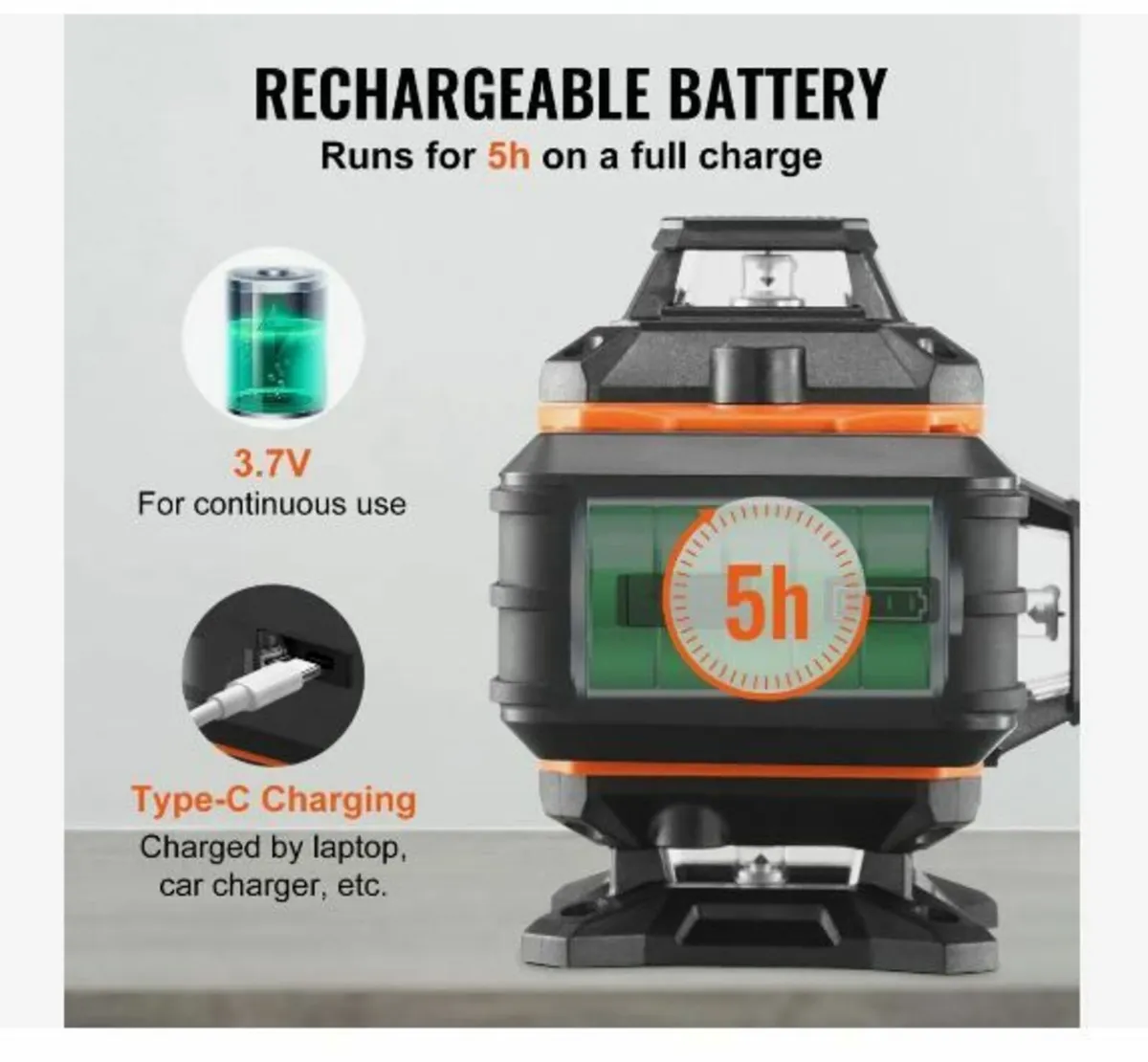 Laser Level 3048 cm Green Cross Line - Image 2