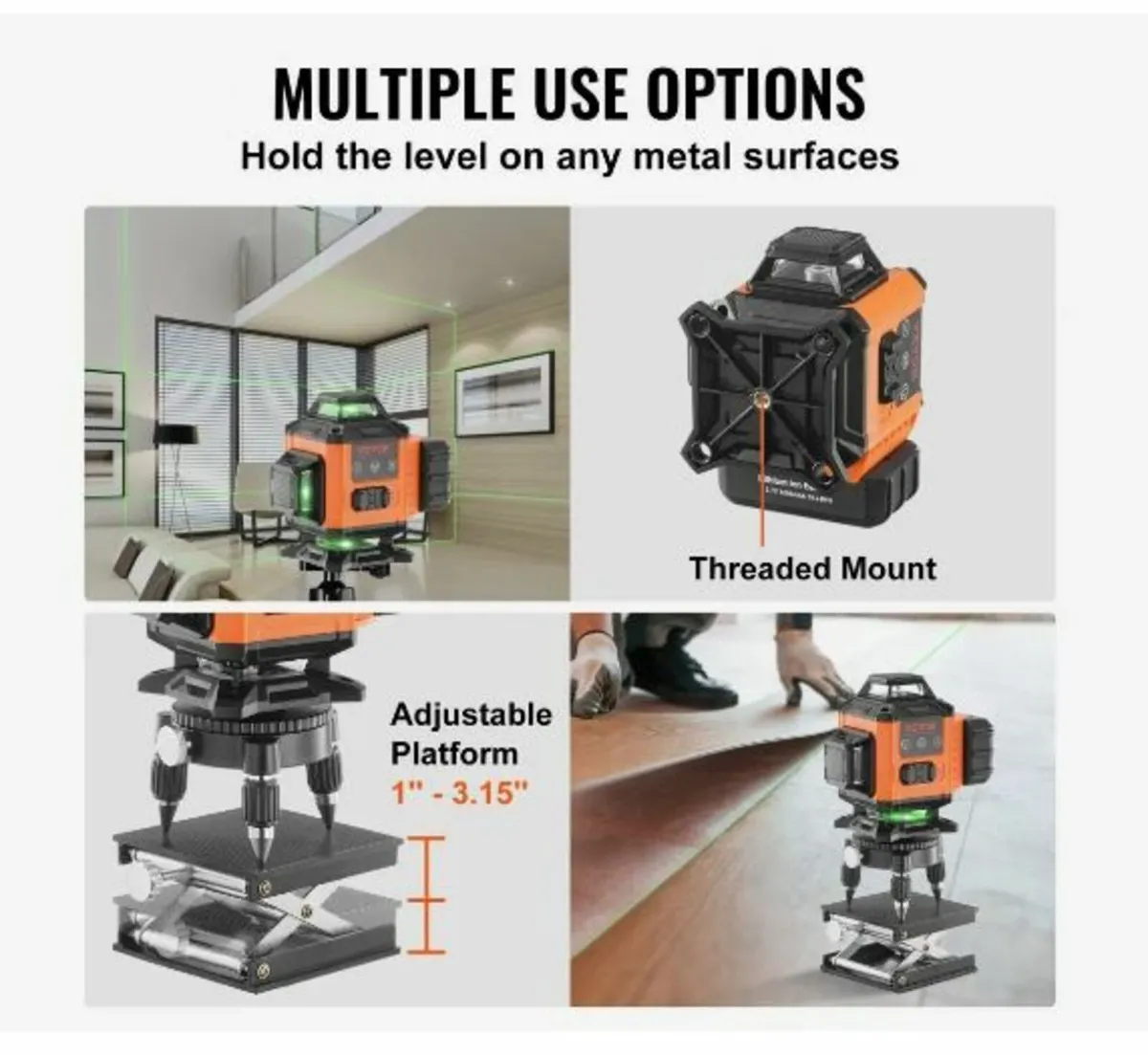 Laser Level 3048 cm Green Cross Line - Image 4
