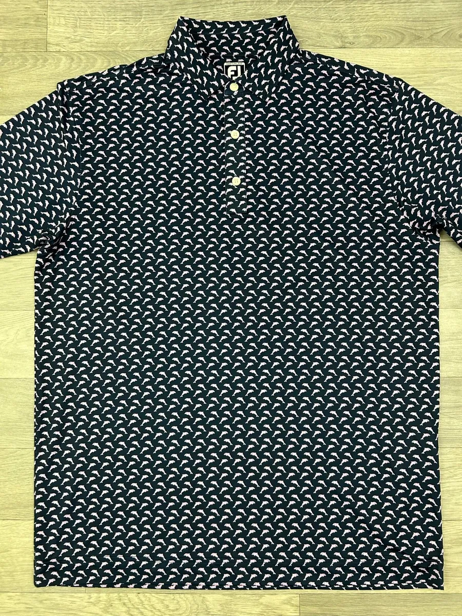 FootJoy FJ Patterned Golf Polo Shirt Mens XL - Image 2